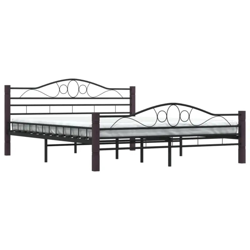 Elegante metalen bedframe met stevige ondersteuning - Bedden & bedframes