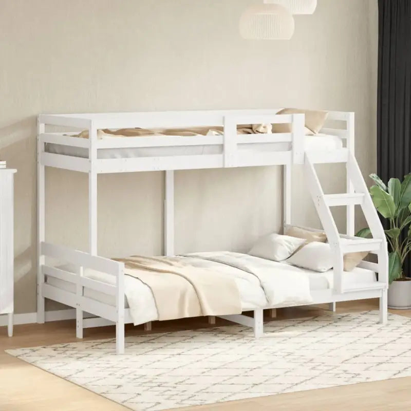 Elegante metalen stapelbed met massief grenenhout voor kleine kamers - Bedden & bedframes