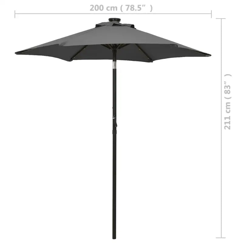 Elegante parasol voor een vlakke ondergrond met kleine onderdelen - Parasols en zonneschermen