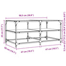Elegante salontafel met glazen blad voor moderne woonkamers - Salontafels