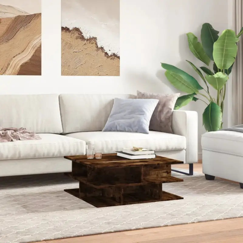 Elegante salontafel van bewerkt hout voor een stijlvolle woonkamer - Salontafels