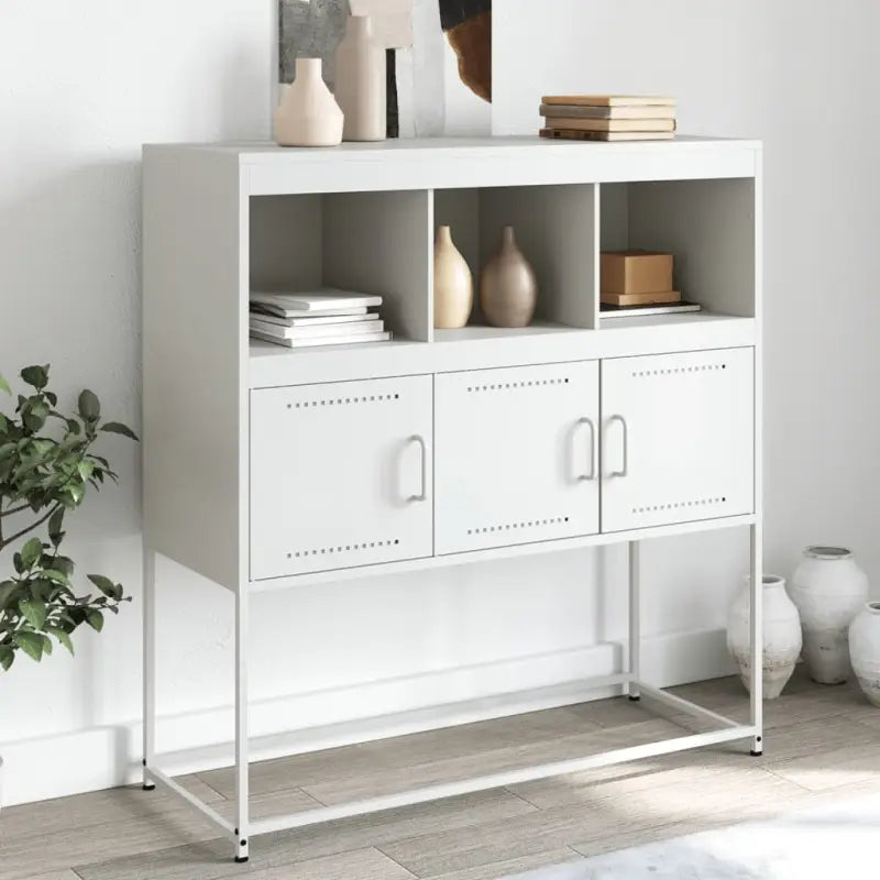 Elegante stalen dressoir met duurzame en sterke afwerking - Wit / 1 - Dressoirs & buffetkasten