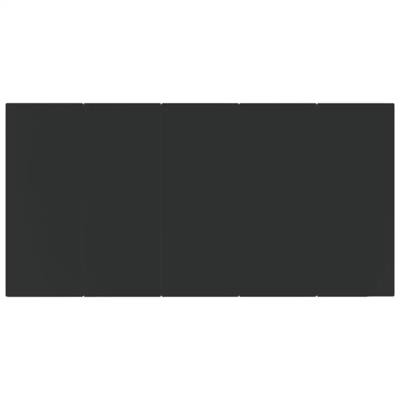 Elegante tuinset met zwart materiaal en poly rattan voor binnen en buiten - Tuinsets