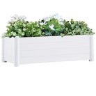 Elegante verhoogde plantenbak voor binnen en buiten - Wit / 100 x 43 x 35 cm / 1 - Bloempotten & plantenbakken