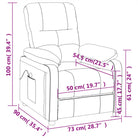 Elektrische massagestoel met verstelbare rugleuning en voetensteun - Elektrische massagestoelen