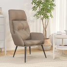 Fauteuil met optimaal zitcomfort en stabiel metalen frame - Taupe / 1 / Zonder voetensteun - Fauteuils & Relaxfauteuils
