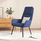 Fauteuil met optimaal zitcomfort en zachte bekleding - Blauw / 1 / Zonder voetensteun - Fauteuils & Relaxfauteuils