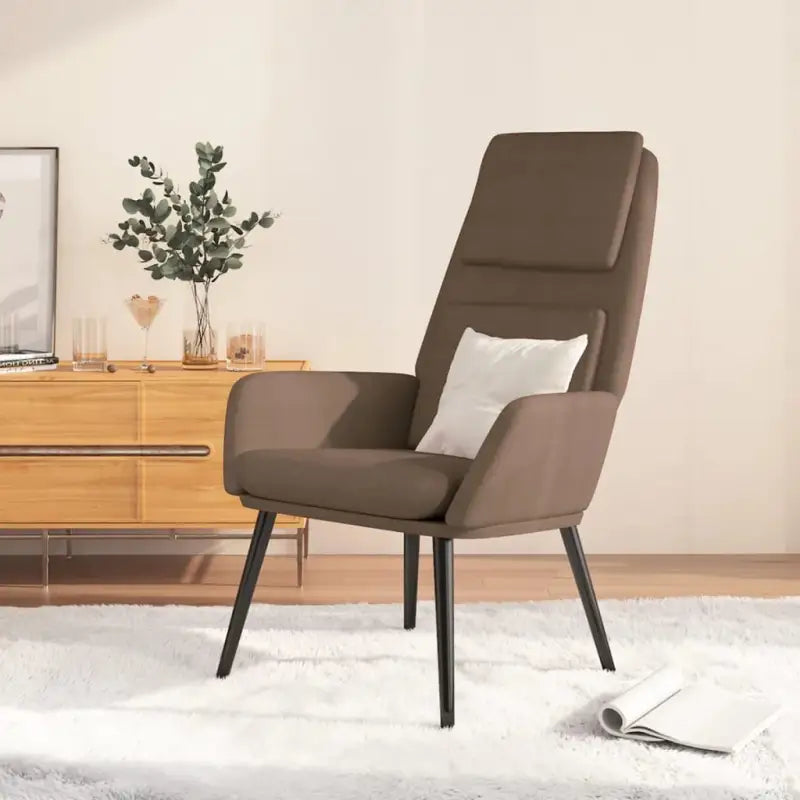 Fauteuil met optimaal zitcomfort en zachte bekleding - Taupe / 1 / Zonder voetensteun - Fauteuils & Relaxfauteuils