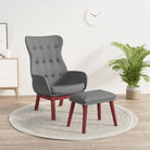 Fauteuil voor optimaal zitcomfort en stevigheid in elke ruimte - Lichtgrijs / 1 / Met voetensteun - Fauteuils &