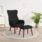 Fauteuil voor optimaal zitcomfort en stevigheid in elke ruimte - Zwart / 1 / Met voetensteun - Fauteuils &