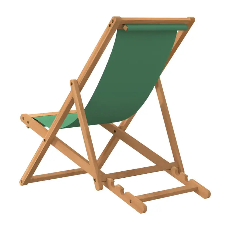 Fijn geschuurde houten Strandstoel voor tuin strand en camping - Tuinstoelen