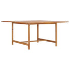 Fijn geschuurde teakhouten eettafel met waterbasis afwerking - 150 x 150 x 76 cm / 1 / Vierkant - Tuintafels