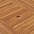 Fijn geschuurde teakhouten eettafel met waterbasis afwerking - Tuintafels