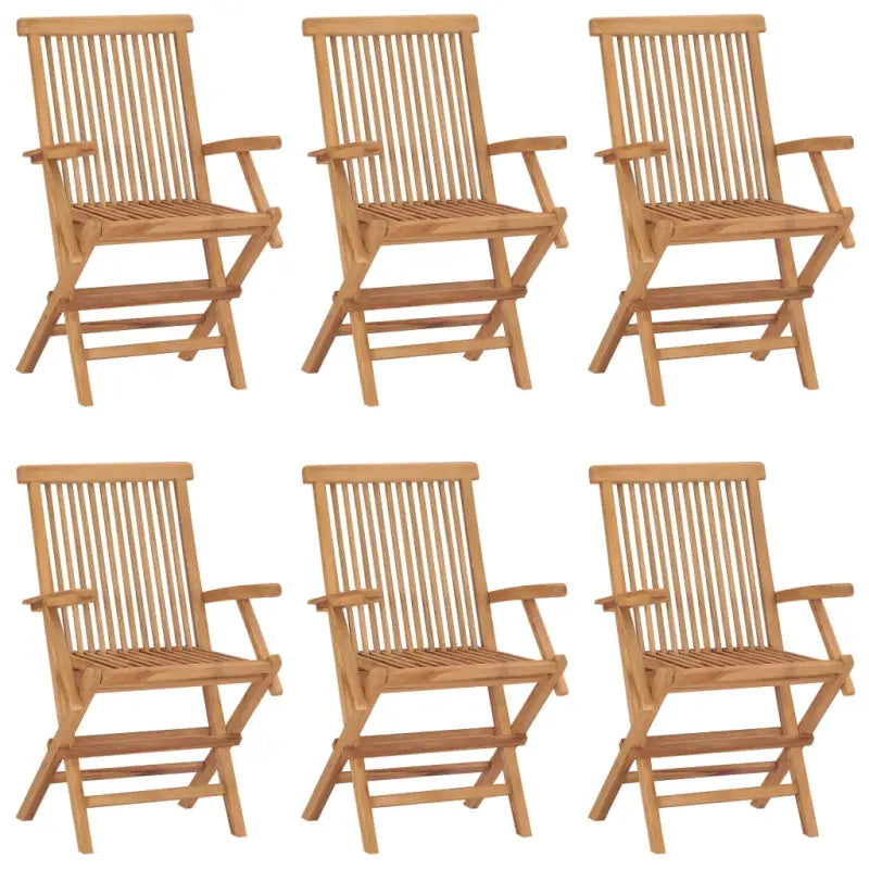 Fijn geschuurde teakhouten tuinstoelen met comfortabele zitplekken - 6 - Tuinstoelen