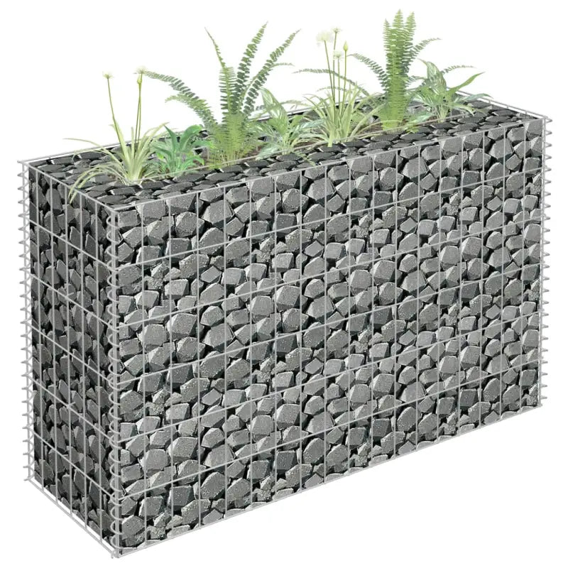 Gegalvaniseerd Staal Gabion Plantenbak voor Stijlvolle Tuinranden - 90 x 30 x 60 cm / 1 - Bloempotten & plantenbakken