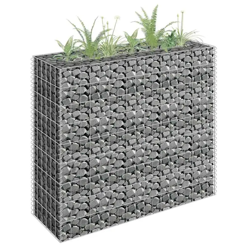 Gegalvaniseerd Staal Gabion Plantenbak voor Stijlvolle Tuinranden - 90 x 30 x 90 cm / 1 - Bloempotten & plantenbakken