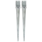 Gegalvaniseerde grondankers met voorgeboorde gaten voor een veilige basis - 10 x 10 x 91 cm / 2 - Grondankers