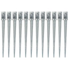 Gegalvaniseerde grondankers met voorgeboorde gaten voor een veilige basis - 8 x 8 x 91 cm / 12 - Grondankers