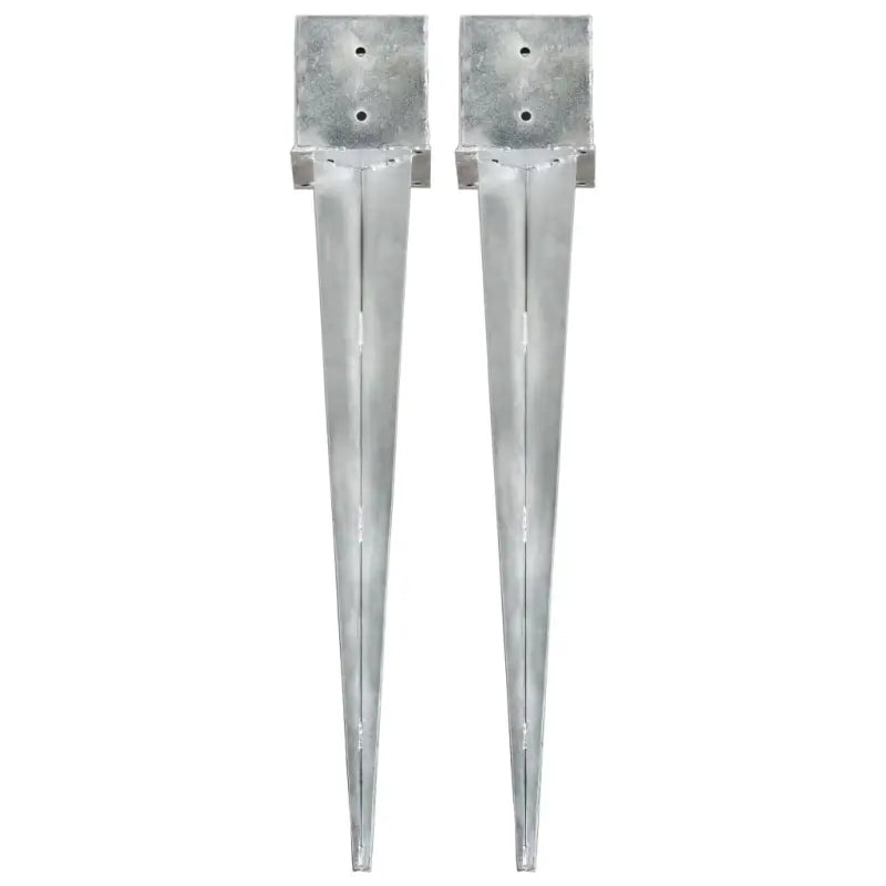 Gegalvaniseerde grondankers met voorgeboorde gaten voor een veilige basis - 14 x 14 x 91 cm / 2 - Grondankers