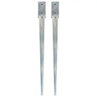 Gegalvaniseerde grondankers met voorgeboorde gaten voor een veilige basis - 7 x 7 x 90 cm / 2 - Grondankers