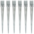 Gegalvaniseerde grondankers met voorgeboorde gaten voor een veilige basis - 10 x 10 x 91 cm / 6 - Grondankers