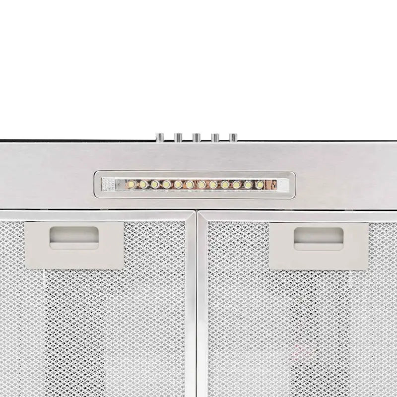 Geluidsarme wandafzuigkap met twee 3-laags wasbare aluminium vetfilters - Afzuigkappen