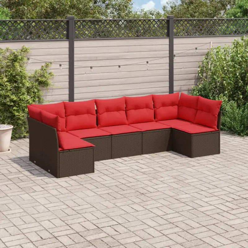 Gepoedercoat staal loungeset met poly rattan voor een comfortabele zitervaring - Tuinsets