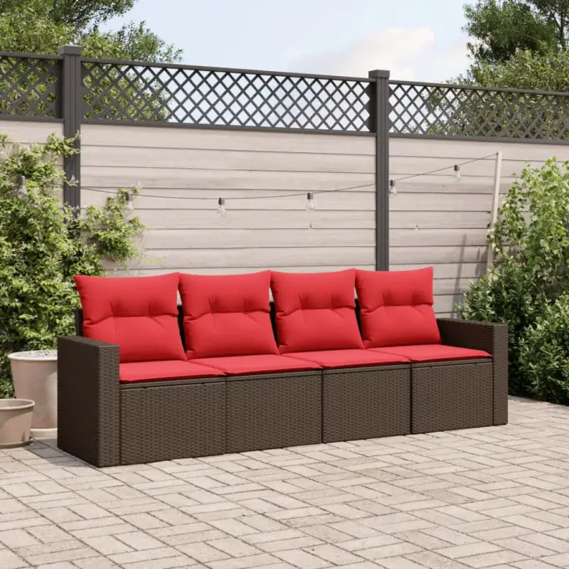 Gepoedercoat stalen tuinset met poly rattan voor comfortabele zitervaring - Tuinsets