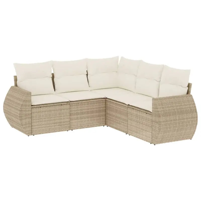 Gepoedercoate stalen tuinset met beige materiaal en comfortabele afmetingen - Tuinsets