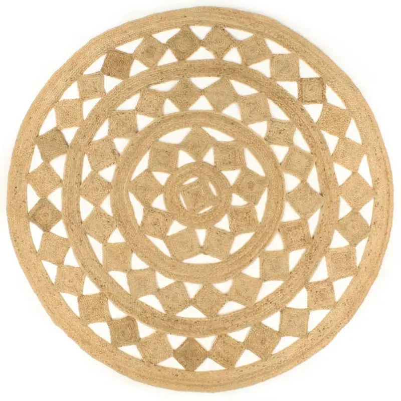 Gevlochten jute tapijt voor een natuurlijk en duurzaam interieur - 210 cm - Vloerkleden