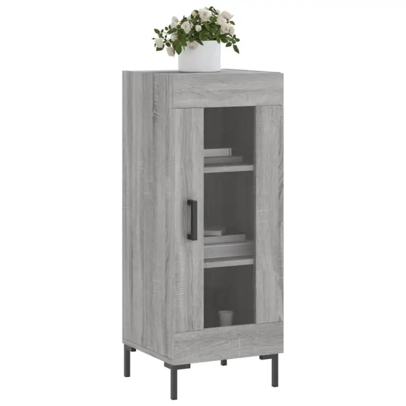 Grijs Sonoma dressoir in bewerkt hout met tijdloze uitstraling - Dressoirs & buffetkasten