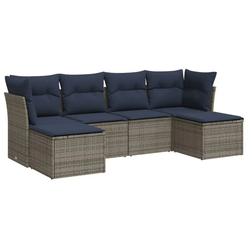 Grijze loungeset met gepoedercoat staal en waterdichte tas voor tuin - Tuinsets