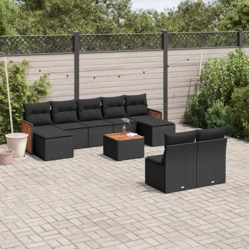 Grijze tuinset met gepoedercoat staal en waterdichte zak voor buiten - Zwart / Met tafel - Tuinsets