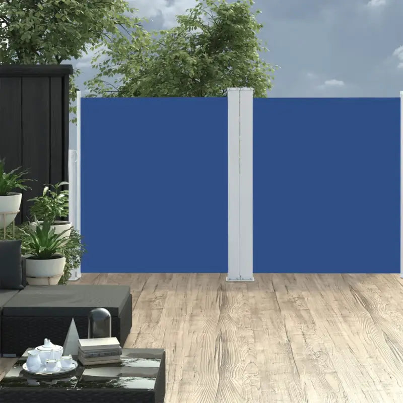 Grote zijluifel voor privacy en bescherming tegen wind en zon - Blauw / 160 x 600 cm / 1 - Parasols en zonneschermen