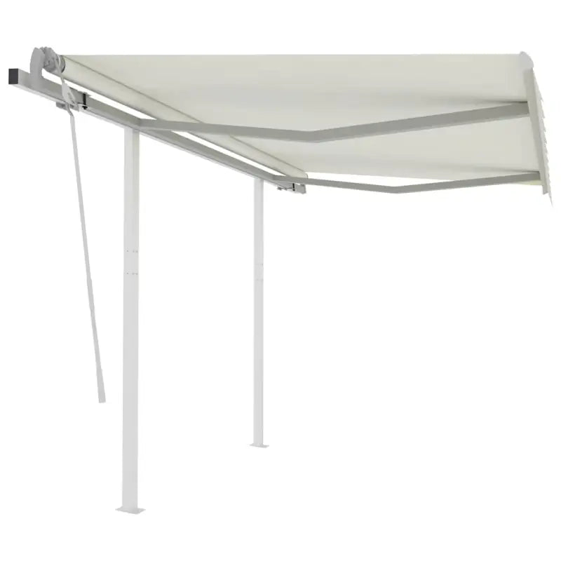 Handmatige uitschuifbare terrasluifel met gepoedercoat aluminium frame - Crème / 3 x 2.5 m / 1 - Zonwering