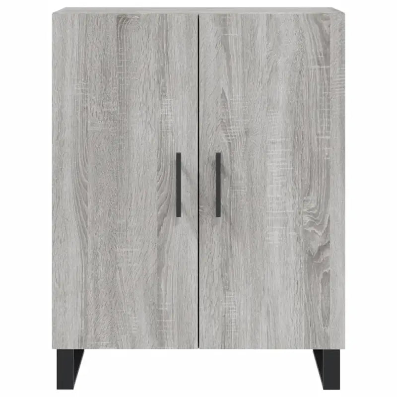 Hoge kast grijs sonoma van bewerkt hout met unieke charme - Dressoirs & buffetkasten
