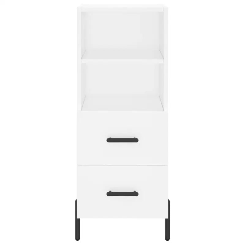 Hoge kast van bewerkt hout met duurzame en stabiele afwerking - Dressoirs & buffetkasten