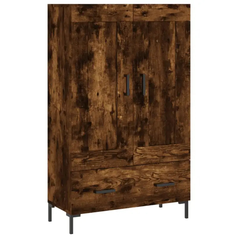 Hoge kast van bewerkt hout met duurzame en unieke charme - Dressoirs & buffetkasten