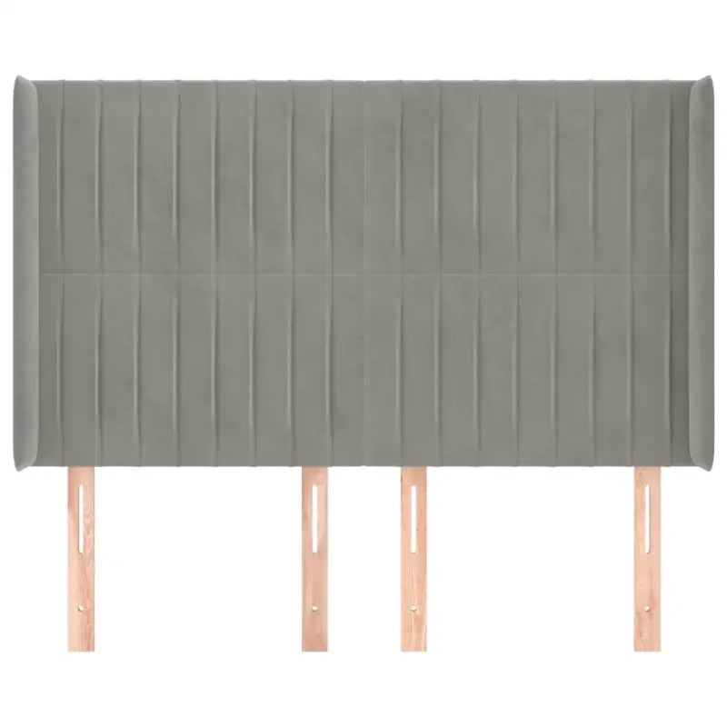 Hoofdbord en voetbord in fluweel levering bevat 147x16x118 - Hoofdborden en voetborden