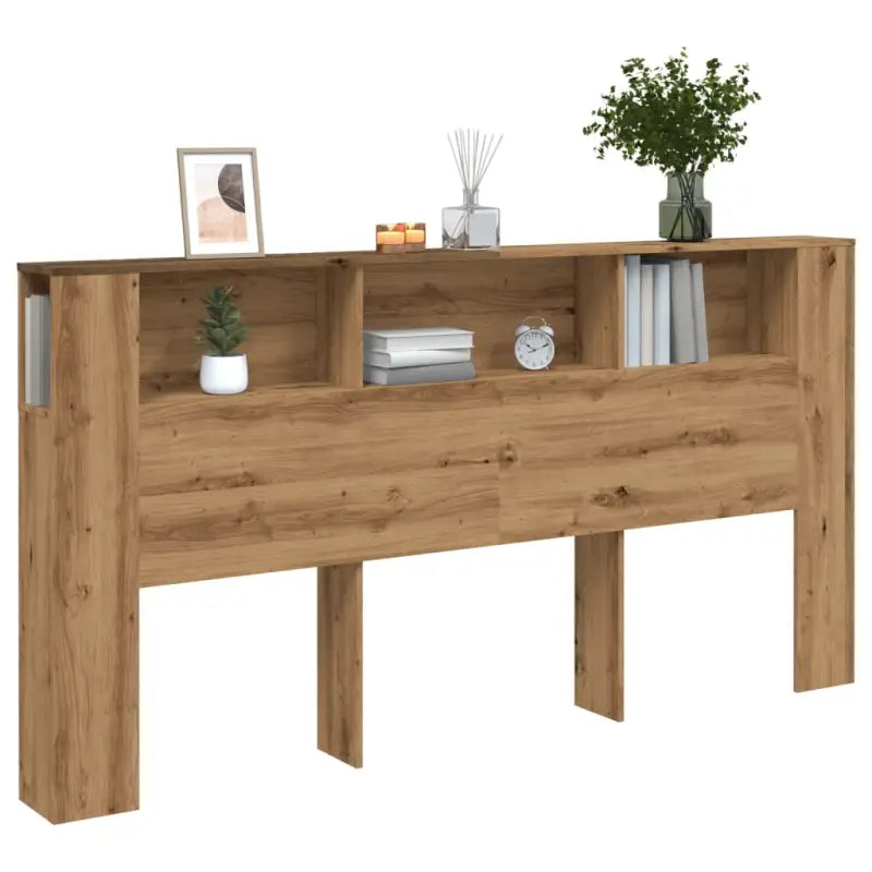 Hoofdbord en Voetborden van Gepolijst Behandeld Hout - artisanaal eikenkleurig / 1 - Hoofdborden en voetborden