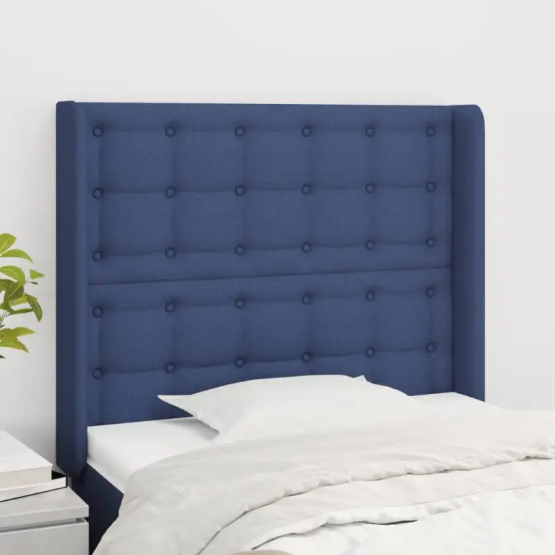 Hoofdborden en voetborden levering bevat voor een stijlvolle slaapkamer uitbreiding - Blauw / 83 x 16 x 118/128 cm / 1