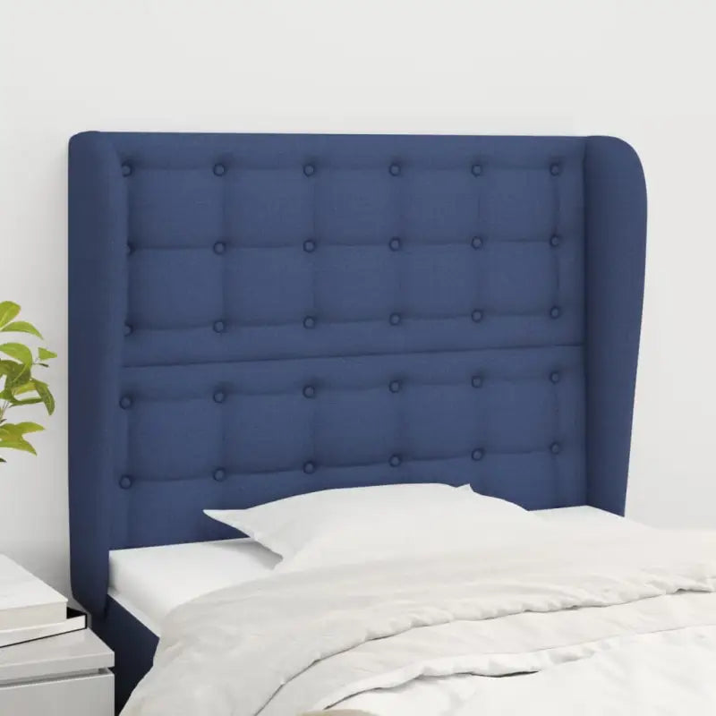 Hoofdborden en Voetborden met levering bevat voor een stijlvolle slaapkamer - Blauw / 83 x 23 x 118/128 cm / 1