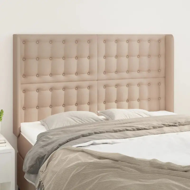 Hoofdborden en voetborden met trendy ontwerp 83x16x118 levering bevat - Cappuccino / 147 x 16 x 118/128 cm / 1