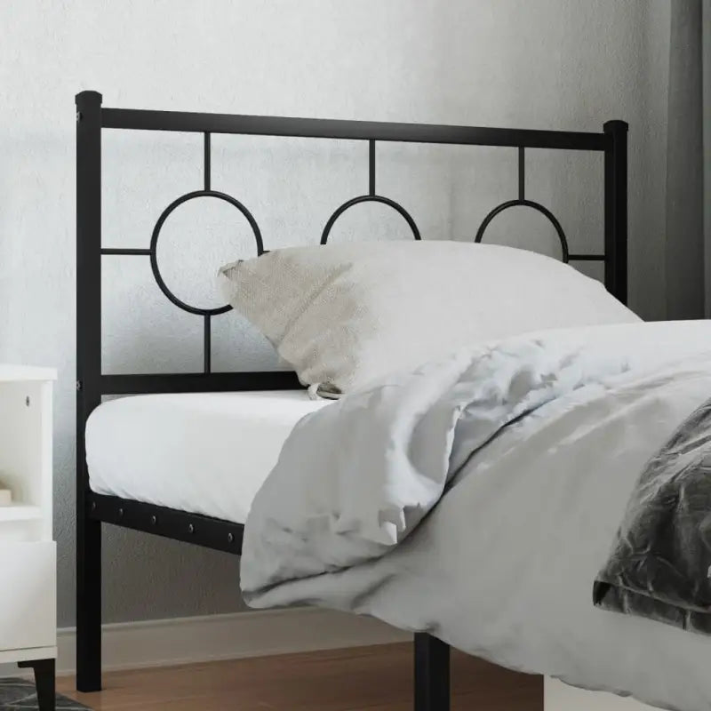 Hoofdborden en voetborden met vierkante buizen voor een eigentijdse uitstraling - Zwart / 100 cm / 1 - Hoofdborden