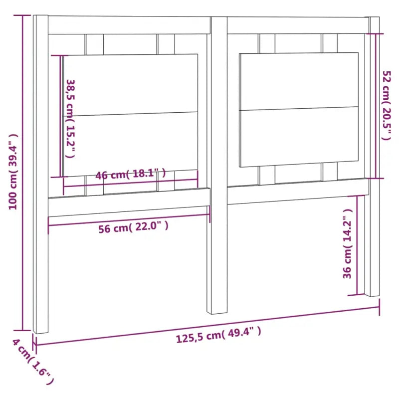 Hoofdborden en voetborden van massief grenenhout voor een compleet slaapkamer uiterlijk - Hoofdborden en voetborden