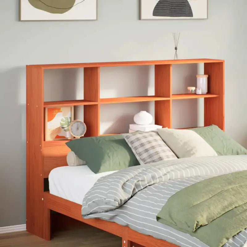 Hoofdborden en voetborden van massief grenenhout voor een complete slaapkamerstijl - Wasbruin / 140 cm / 1