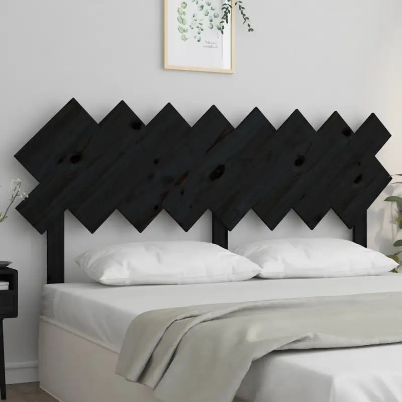 Hoofdborden en voetborden van massief grenenhout voor een trendy slaapkamer - Zwart / 159.5 x 80.5 cm / 1 - Hoofdborden