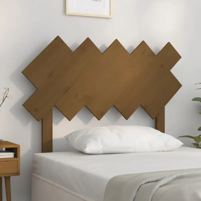 Hoofdborden en voetborden van massief grenenhout voor een trendy slaapkamer - Honingbruin / 104 x 80.5 cm / 1