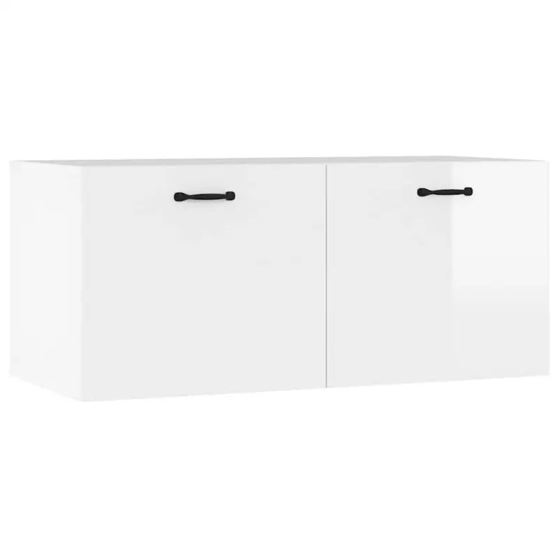 Hoogglans wit wandplanken van bewerkt hout voor stijlvolle muurdecoratie - Hoogglans wit / 1 - Wandplanken