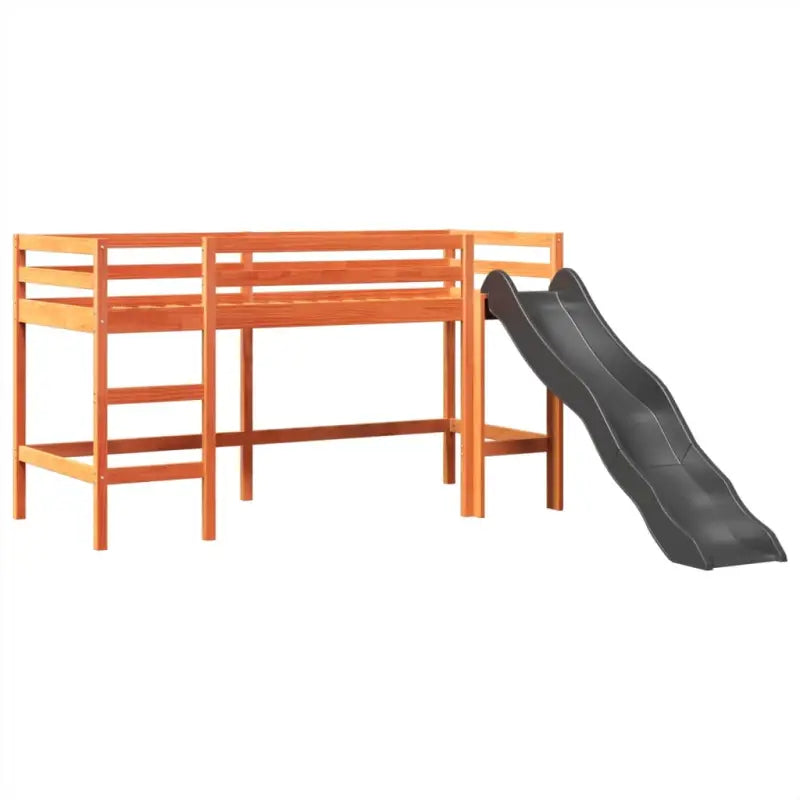 Hoogslaper voor kinderen van massief grenenhout met ruimtelijke functie - Bedden & bedframes